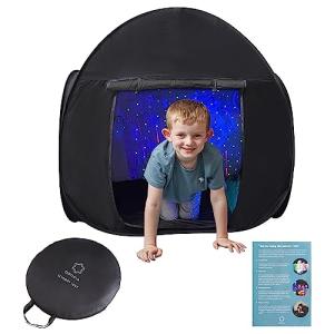 Sensory Tent | Calm Corner for Children to Play and Relax | Sensory Corner | Helps with Autism, SPD, Anxiety & Improve Focus | Black Out Sensory Tents for Autistic Children | Small from Odoxia