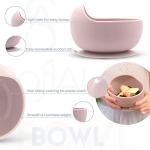 SofiAl Premium Baby Feeding Set, Toddler Divider Plate & Bowl with Suction, Adjustable Silicone Bib, Baby Utensils 11 Items, BPA Free & Microwave, Dishwasher Safe (Rose Pink) from SofiAl