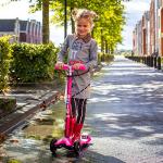 Micro Kickboard - Maxi Deluxe 3-Wheeled, Lean-to-Steer, Swiss-Designed Micro Scooter for Kids, Ages 5-12 - Pink by Micro Kickboard