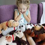 Basic Fun Pound Puppies Classic Stuffed Animal Plush Toy - Great Gift for Girls & Boys - 17" - Beige with Brown Spots by Basic Fun