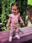 Infant Baby Girl Clothes Outfits,Fall Winter Romper Christmas Clothing Set 6-9 months Pink Heart from 
