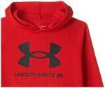 Under Armour Boys Rival Fleece Hoodie , Red (600)/Onyx White , Youth X-Large from Under Armour Apparel