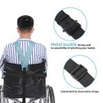 Wheelchair Seat Belt, Non-Slip and Drop-Resistant Wheelchair Safety Belt with Adjustable Straps Metal Buckles for The Elderly from Fanwer