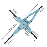 Wheelchair Seat Belt, Non-Slip and Drop-Resistant Wheelchair Safety Belt with Adjustable Straps Metal Buckles for The Elderly from Fanwer