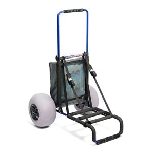 My Beach CartÂ® The Original NO Rust Aluminum Foldable Beach Cart 13 INCH Big Wheels Balloon Tires for Sand Heavy Duty. Often Imitated, Never Duplicated. from Bright House Sales LLC