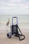 My Beach CartÂ® The Original NO Rust Aluminum Foldable Beach Cart 13 INCH Big Wheels Balloon Tires for Sand Heavy Duty. Often Imitated, Never Duplicated. from Bright House Sales LLC