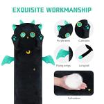 Mewaii Long Cat Plush Kawaii Body Pillow, 53â Cute Black Cat Stuffed Animals Soft Plushies, Big Eyes Kitten Plush Toys Throw Pillow Doll Gift for Girlfriend by Mewaii