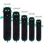 Mewaii Long Cat Plush Kawaii Body Pillow, 53â Cute Black Cat Stuffed Animals Soft Plushies, Big Eyes Kitten Plush Toys Throw Pillow Doll Gift for Girlfriend by Mewaii