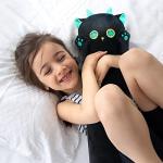 Mewaii Long Cat Plush Kawaii Body Pillow, 53â Cute Black Cat Stuffed Animals Soft Plushies, Big Eyes Kitten Plush Toys Throw Pillow Doll Gift for Girlfriend by Mewaii