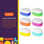 Special Supplies Wilbarger Method Therapy Sensory Brush Set, 6-Pack, Calming Occupational and Sensory Tools with Deep Pressure Massage, Large Oval Handle, Soft Bristles, Fun Colors from Special Supplies