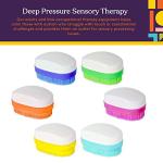 Special Supplies Wilbarger Method Therapy Sensory Brush Set, 6-Pack, Calming Occupational and Sensory Tools with Deep Pressure Massage, Large Oval Handle, Soft Bristles, Fun Colors from Special Supplies