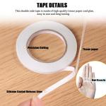 6PCS Double Sided Tape for Crafts & Arts DIY, Scrapbook Tapes for Gift Wrapping, 6 Specs Double Stick Tear-by-Hand Adhesive Roll Set for Scrapbooking, Paper Backing, Office School Supplies (65FT) from Smaring