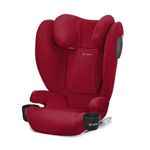 CYBEX Solution B2 fix+ Lux High Back Booster Seat, Lightweight Booster Seat, Secure Latch Installation, Linear Side Impact Protection, Reclining 12-Position Height Adjustable Headrest, Dynamic Red from Columbus Trading Partners