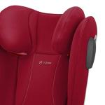 CYBEX Solution B2 fix+ Lux High Back Booster Seat, Lightweight Booster Seat, Secure Latch Installation, Linear Side Impact Protection, Reclining 12-Position Height Adjustable Headrest, Dynamic Red from Columbus Trading Partners