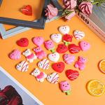 40 PCS Valentine Squishies Mochi Squishy Heart Flower Bear Toys Mini Stress Relief Toys Kawaii Squishies for Kids School Class Classroom Valentines Day Cards Gifts Prizes Party Favors by Civaner