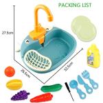 Ruibytree Play Kitchen Sink Toy, Water Toys for Kids with Electronic Dishwasher, Pretend Play Utensils Accessories and Play Cutting Food for Boys and Girls (Cute Cows ) from Ruibytree