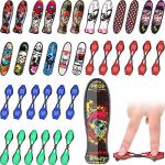 36 Pieces Mini Finger Skateboard Toy Skateboard Finger Boards with Double Sided Pattern Creative Fingertip Movement Novelty Toys Party Favors Decorations Supplies for Teens and Adults (Cute Style) by Zhanmai