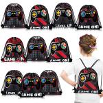 15 Packs Video Game Party Loot Bags Blue and Black Game on Theme Present Bags Party Supplies Birthday Goodie Bags Video Game Party Favors Game Bag with Drawstring Party Favor Sets (Wine Red) from Shappy
