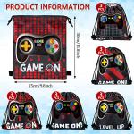 15 Packs Video Game Party Loot Bags Blue and Black Game on Theme Present Bags Party Supplies Birthday Goodie Bags Video Game Party Favors Game Bag with Drawstring Party Favor Sets (Wine Red) from Shappy