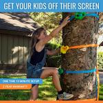 Hyponix 16 Tree Climbing Kit - 16 Rock Climbing Holds, 8 Ratchets - Tree Climbing Holds - Tree Climbing Kids - Ninja Warrior Obstacle Course for Kids - Tree Climber - Outdoor Play Equipment for Kids from Hyponix Sporting