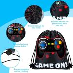 15 Packs Video Game Party Loot Bags Blue and Black Game on Theme Present Bags Party Supplies Birthday Goodie Bags Video Game Party Favors Game Bag with Drawstring Party Favor Sets (Wine Red) from Shappy