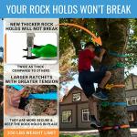 Hyponix 16 Tree Climbing Kit - 16 Rock Climbing Holds, 8 Ratchets - Tree Climbing Holds - Tree Climbing Kids - Ninja Warrior Obstacle Course for Kids - Tree Climber - Outdoor Play Equipment for Kids from Hyponix Sporting