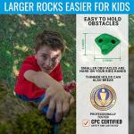 Hyponix 16 Tree Climbing Kit - 16 Rock Climbing Holds, 8 Ratchets - Tree Climbing Holds - Tree Climbing Kids - Ninja Warrior Obstacle Course for Kids - Tree Climber - Outdoor Play Equipment for Kids from Hyponix Sporting