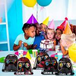 15 Packs Video Game Party Loot Bags Blue and Black Game on Theme Present Bags Party Supplies Birthday Goodie Bags Video Game Party Favors Game Bag with Drawstring Party Favor Sets (Wine Red) from Shappy