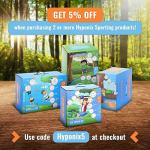 Hyponix 16 Tree Climbing Kit - 16 Rock Climbing Holds, 8 Ratchets - Tree Climbing Holds - Tree Climbing Kids - Ninja Warrior Obstacle Course for Kids - Tree Climber - Outdoor Play Equipment for Kids from Hyponix Sporting