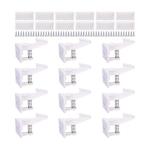 Cabinet Locks Child Safety Latches - OKEFAN 12 Pack Baby Proofing Cabinets Drawer Lock Adhesive Latch for Kids Proof Drawers No Drilling Tools Needed (White) from 