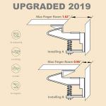 Cabinet Locks Child Safety Latches - OKEFAN 12 Pack Baby Proofing Cabinets Drawer Lock Adhesive Latch for Kids Proof Drawers No Drilling Tools Needed (White) from 