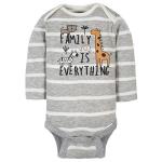 Gerber Baby Boys' 6-Pack Long-Sleeve Onesies Bodysuit, Jungle Blue, 0-3 Months from Gerber