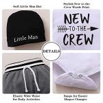Newborn Baby Boy Clothes Short Sleeve Romper Outfits Set New to The Crew Outfits Baby Boy Clothes 0-3 Months Gray from 