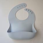 Ava + Oliver Silicone Bib Set - Adjustable Waterproof Bibs - Set of 2 (Stone) by Ava + Oliver