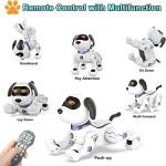 Robot Dog Toy for Kids, OKK Remote Control Robot Toy Dog and Programmable Toy Robot, Smart Dancing Walking RC Robot Puppy, Interactive Voice Control Toys, Electronic Pets Gift for Boys Girls from okk