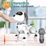 Robot Dog Toy for Kids, OKK Remote Control Robot Toy Dog and Programmable Toy Robot, Smart Dancing Walking RC Robot Puppy, Interactive Voice Control Toys, Electronic Pets Gift for Boys Girls from okk