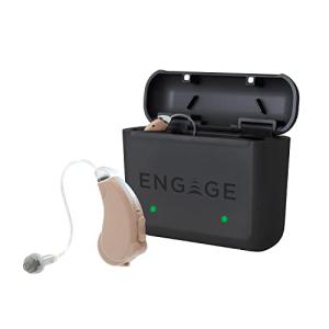 Lucid Hearing Engage - Hearing Aids, Rechargeable Case and Accessories - Compatible With Android, Lucid Hearing APP, and Bluetooth - Splashproof - Engineered and Designed in the USA (Beige) from Engage