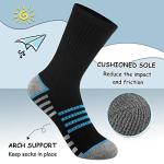 Comfoex Boys Crew Socks For Kids 4-6 6-8 8-10 Years Old Athletic Long Socks With Cushioned Sole 6 Pairs from 