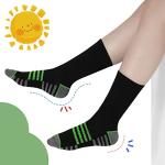 Comfoex Boys Crew Socks For Kids 4-6 6-8 8-10 Years Old Athletic Long Socks With Cushioned Sole 6 Pairs from 
