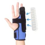 Fibee Boxer Fracture Splint 4th or 5th Metacarpal Splint Brace Ring Pinky Finger Two Finger Splint Immobilizer for Broken Fingers Trigger Finger Arthritis Left or Right Adjustable Finger Support (S/M) by fibee