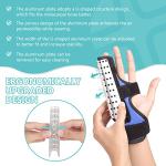 Fibee Boxer Fracture Splint 4th or 5th Metacarpal Splint Brace Ring Pinky Finger Two Finger Splint Immobilizer for Broken Fingers Trigger Finger Arthritis Left or Right Adjustable Finger Support (S/M) by fibee