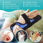 Fibee Boxer Fracture Splint 4th or 5th Metacarpal Splint Brace Ring Pinky Finger Two Finger Splint Immobilizer for Broken Fingers Trigger Finger Arthritis Left or Right Adjustable Finger Support (S/M) by fibee