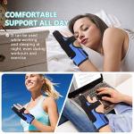 Fibee Boxer Fracture Splint 4th or 5th Metacarpal Splint Brace Ring Pinky Finger Two Finger Splint Immobilizer for Broken Fingers Trigger Finger Arthritis Left or Right Adjustable Finger Support (S/M) by fibee