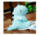 Cute Charming Cartoon Fashion Funny Pretty Dinosaur Stuffed Animals Shape Big Hugging Pillow Soft 3D Pom Plush Toy Doll Ultra Fabric Bed Rest Chair Bolster Nursery Decoration Gift for Kids (Blue) from LO-0005