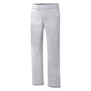 Hanes Girls' Big ComfortSoft EcoSmart Open Bottom Leg Sweatpants, light steel, X Small by Hanes