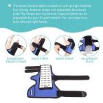 Fibee Boxer Fracture Splint 4th or 5th Metacarpal Splint Brace Ring Pinky Finger Two Finger Splint Immobilizer for Broken Fingers Trigger Finger Arthritis Left or Right Adjustable Finger Support (S/M) by fibee