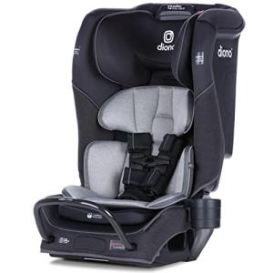 Diono Radian 3QX 4-in-1 Rear & Forward Facing Convertible Car Seat, Safe+ Engineering 3 Stage Infant Protection, 10 Years 1 Car Seat, Ultimate Protection, Slim Fit 3 Across, Black Jet from Diono