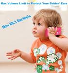 Baby Cell Phone Toys for 1 Year Old Girl Gifts, Baby Toys 12-18 Months My First Learning Baby Phone Toy, Lights Music Play Kids Phone for Babies Toddlers Baby Girl Toys Learning Educational Gifts Pink by KiddoGarden