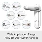 Heart of Tafiti Child Safety Locks for Doors. Baby Proof Door Handle Lever, Toddler Lever Locks,3M VHB Adhesive no Tools Need or Drill (White, 2 Pack) from Heart of Tafiti