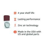 Amazon Basics 1.45 Volt Hearing Aid Batteries, Brown Tab - Pack of 60, Size 312 - Improved Performance by Amazon Basics